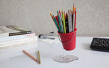Desk Bucket (Red) pen holder by PELEG DESIGN