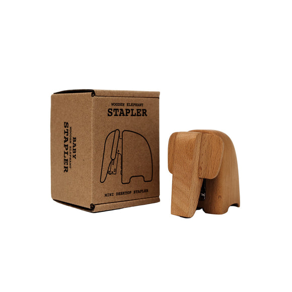wooden elephant stapler(small)by SUCK UK
