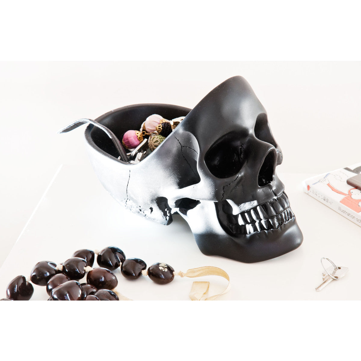 SUCK UK SKULL TIDY: White (Local pickup only)