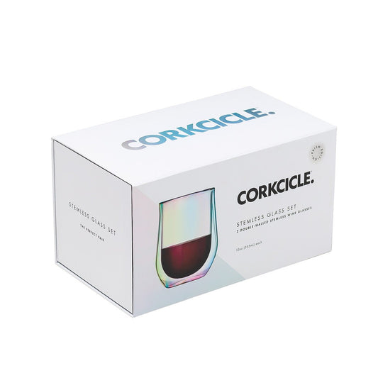 Corkcicle Stemless double walled glasses set/2 - Prism - Gizmo Gifts