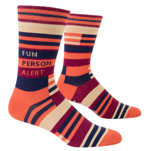 BLUEQ - Fun person alert men's crew socks