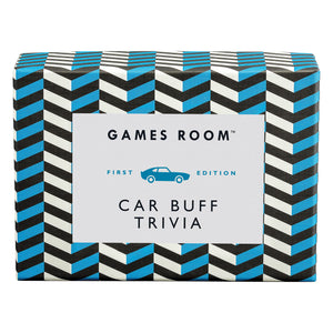 GAMES ROOM - Car Buff Trivia questionnaire cards