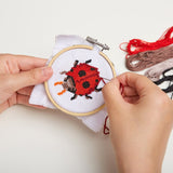 KIKKERLAND mini embroidery cross stitch- Ladybug