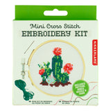 KIKKERLAND mini embroidery cross stitch kit- Cactus