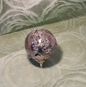 CRYSTAL - PYRITE SPHERE -(A Grade) with display stand