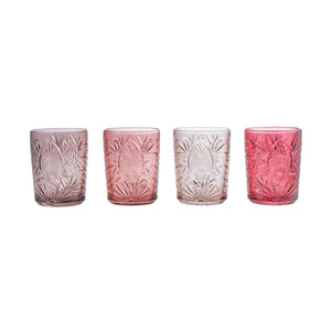 Royal Leerdam Match &Color Tumbler Set of Four pink tones