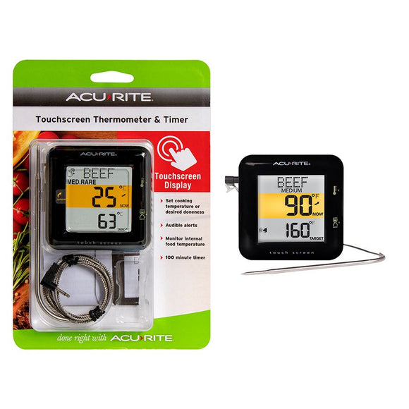 Touchscreen thermometer and timer by ACURITE
