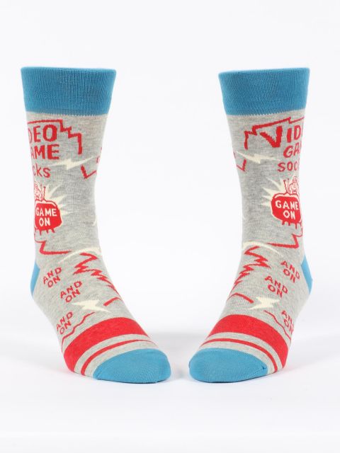 BLUEQ Video games men's crew socks